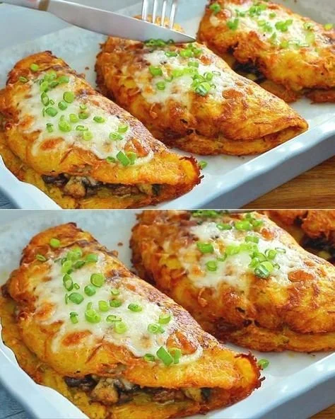 Fantastische Kartoffeltaschen gefüllt mit Doppelrahm Frischkäse