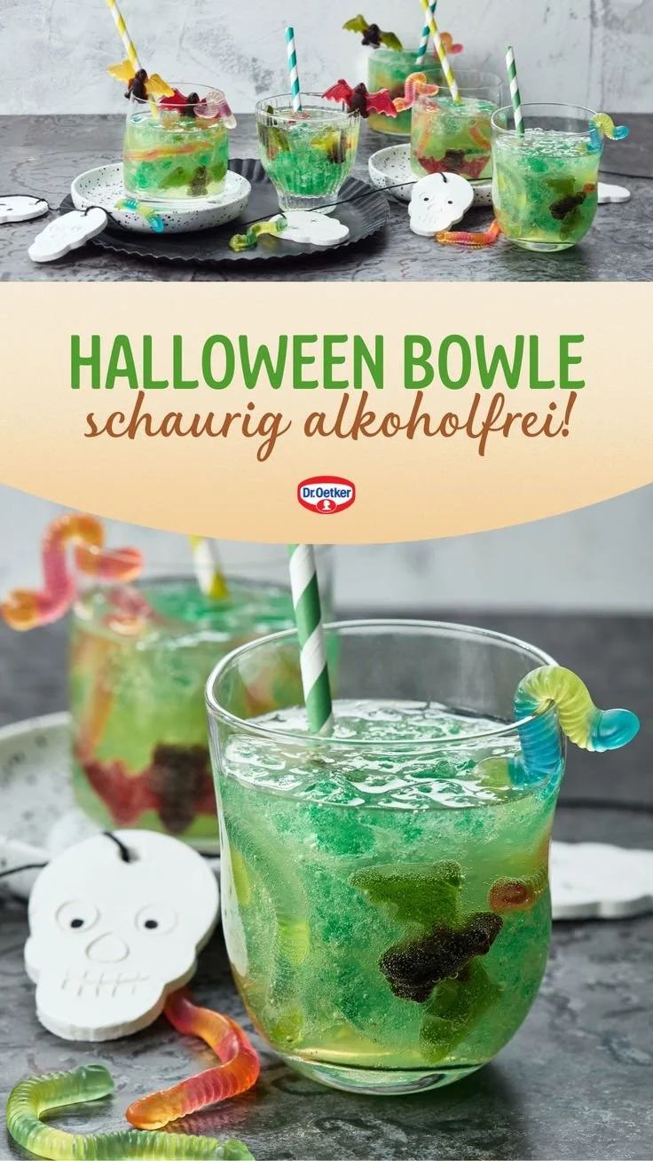 Alkoholfreie Halloween Bowle für eine gruselige Party 2024