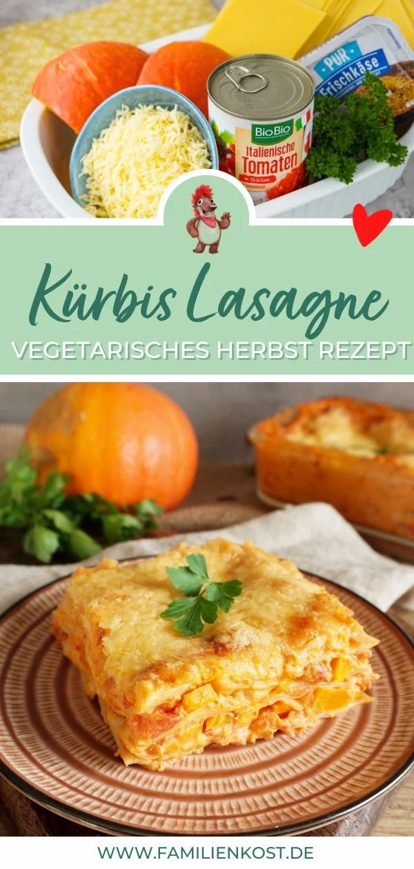 Kürbislasagne vegetarisch Rezept mit schmackhaften Zutaten