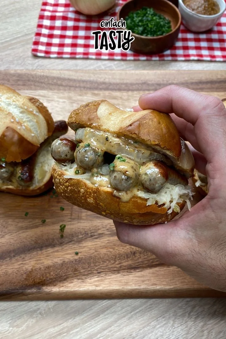 Wiesn Burger Rezept für die Oktoberfest Party