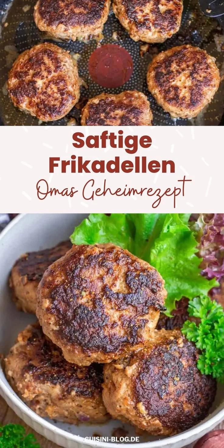 Saftige Frikadellen nach Omas Geheimrezept auf einem Teller serviert